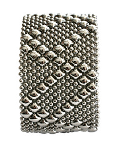 Liquid Metal Silver Mesh Cuff Bracelet by Sergio Gutierrez B46-1
