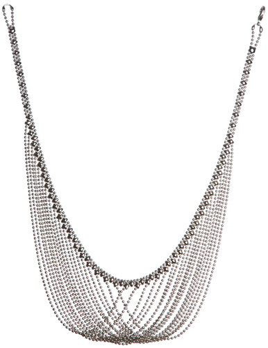 Liquid Metal Chaines Silver Necklace by Sergio Gutierrez N15