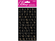 Jolees 426202 Bling Stickers-Gold Mini Foil Alphabet