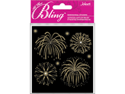 Jolees 426234 Bling Stickers-Fireworks Gold