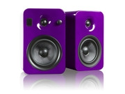 Kanto YUMI Powered Bookshelf Speakers w/Bluetooth 4.0, Gloss Purple
