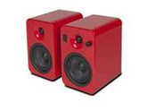 Kanto YUMI Powered Bookshelf Speakers w/Bluetooth 4.0, Gloss Red