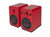 Kanto YUMI Powered Bookshelf Speakers w/Bluetooth 4.0, Gloss Red