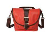 Kelly Moore Riva Camera Bag with Adjustable Messenger Strap & Shoulder Pad (Tangerine)