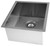 Stainless Steel Undermount Kitchen Sink With Square Contemporary Corners