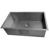 Stainless Steel Large Bowl Undermount Kitchen Sink With Square Contemporary Corners