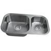 Stainless Steel Undermount Kitchen Sink With Large and Small Bowls