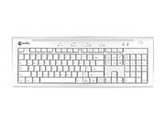 macally IKEY5U2 White Wired Keyboard for Mac