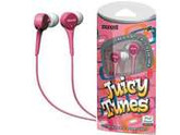 maxell "Juicy Tunes" Earbuds - Pink