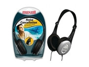 maxell Lightweight Noise Cancelling Foldable Headphones