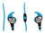 Monster  Blue  128954  iSport Strive In-Ear/ControlTalk Universal/Strive Blue Headphones
