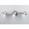 SKYE Collection 3-Light Brushed Pewter Track Light With Frosted Glass