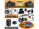 Nikon D5200 24.1 MP Digital SLR Camera (Black) With Nikon 18-105mm Lens, And 50mm f/1.8D Lens including our Huge Accessory Package