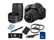 Nikon D5300 Digital SLR Camera With 18-55mm Lens & 70-300mm G Lens & 50mm 1.8D Kit 1