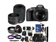 Nikon D5300 Digital SLR Camera With 18-140mm Lens & 55-200mm VR Lens & 50mm 1.8D Kit