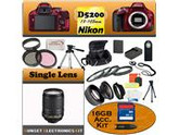 Nikon D5200 24.1 MP Digital SLR Camera (Red) With Nikon 18-105mm Lens Including our Huge Accessory Package