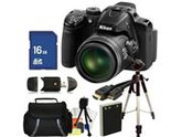 Nikon COOLPIX P520 Digital Camera (Black) + 16GB Memory Card, Memory Card Reader, Extended Life Replacement Battery, Mini HDMI Cable, Full Size Tripod, Carrying