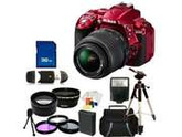 Nikon D5300 Digital SLR Camera With 18-55mm Lens Kit 4 (Red)