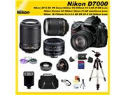 Nikon D7000 16.2MP DX-Format CMOS Digital SLR with 3.0-Inch LCD with Nikon 18-105mm ED VR AF-S DX Nikkor Autofocus Lens & Nikon Normal AF Nikkor 50mm f/1.8D Aut