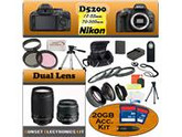 Nikon D5200 24.1 MP Digital SLR Camera (Black) With Nikon 18-55mm Lens, And 75-300mm G Lens including our Huge Accessory Package