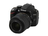 Nikon D3200 Black 24.2 MP CMOS Digital SLR Camera with 18-55mm Lens & Wi-Fi Connectivity
