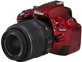 Nikon D5200 (1507) Red Digital SLR Camera with 18-55mm VR Lens Kit