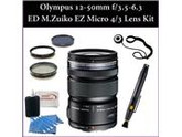 Olympus 12-50mm f/3.5-6.3 ED M.Zuiko EZ Micro 4/3 Lens Kit. Also Includes: 3 Piece Filter Kit(UV-CPL-FLD), Lens Cleaning Pen, Lens Cap Keeper, Cleaning Kit & SS