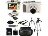Panasonic Lumix DMC-LX7 Digital Camera (White) With Photo-4-Now Exclusive Starter Bundle