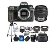 PENTAX K-3 Black 23.35 MP Digital SLR Camera With 18-55mm AL Lens Bundle
