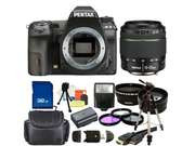 PENTAX K-3 Black 23.35 MP Digital SLR Camera With 18-55mm WR Lens Bundle