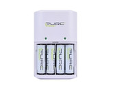 Pure Energy EDC4-A Alkaline/Ni-MH Battery Charger w/4 AA 1.5V 2000mAh Rechargeable Alkaline Batteries