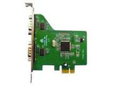 2 Port Industrial Rs232 Pcie Adapter Card W 15kv Esd