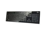 SIIG USB Compact Low Profile Multimedia Keyboard Black Keyboard