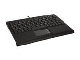 SolidTek KB-3410BU Black SuperMini Keyboard w/ Touch Pad Built In
