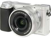 SONY Alpha a6000 ILCE-6000L/S Silver Mirrorless DSLR Camera w/ 16