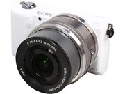 SONY Alpha a5000 ILCE-5000L/W White Compact Interchangeable Lens Digital Camera with 16-50mm Lens