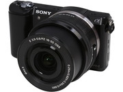 SONY Alpha a5000 ILCE-5000L/B Black Compact Interchangeable Lens Digital Camera with 16-50mm Lens