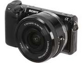 SONY Alpha NEX-5T NEX-5TL/B Black 16.1 MP 3.0" 921.6K Touch LCD Compact Interchangeable Lens Digital Camera with 16-50mm lens