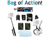 Sunset Electronics - Hero3 Basic Accessory Pack Including: 32GB Micro SD + Reader, 2x Replacement Batteries, GoPro tripod Adapter, Hand-Held Monopod, & Gripster