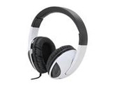 Syba OG-AUD63039 Cobra Circumaural Massive 50mm Driver Audio Headphones with In-line Microphone (White)