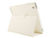 iPad 4 White Leather Protective Case