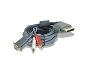 10FT 15-pin VGA (M) HD Video Cable w/RCA Audio for Microsoft Xbox 360