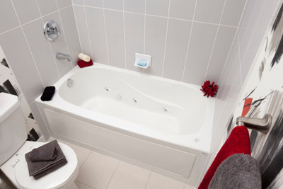 Sydney Acrylic Skirted Whirlpool Tub -  60 Inch x 30 Inch-Left Hand