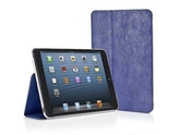 Xtrememac Microfolio Blue Distressed Leather Folio Case for iPad Mini