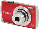 Canon PowerShot A2500 Red 16 MP 28mm Wide Angle Digital Camera