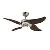 Jasmine Dark Pewter And Chrome Ceiling Fan With Light - 42 Inch