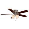 Carriage House Brushed Nickel Ceiling Fan -  52 Inch