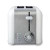 2-Slice Compact Toaster - White Stainless
