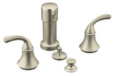 Forté Bidet Faucet With Sculpted Lever Handles In Vibrant Brushed Nickel