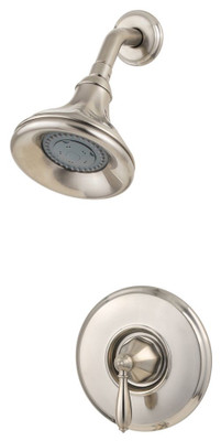 Portola 1-Handle Shower Only Trim in Brushed Nickel